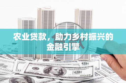 汉滨农业贷款，助力乡村振兴的金融引擎