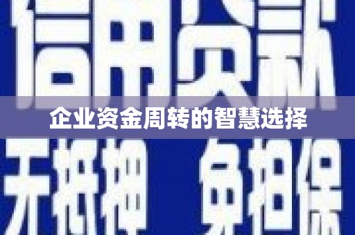 汉滨企业资金周转的智慧选择