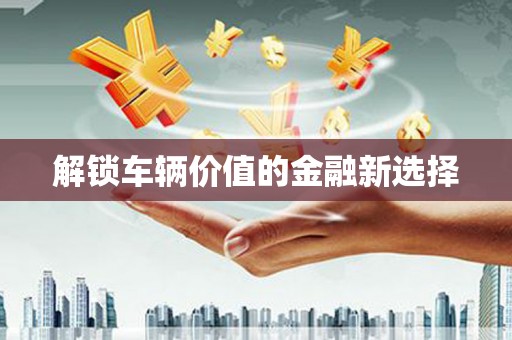 汉滨解锁车辆价值的金融新选择