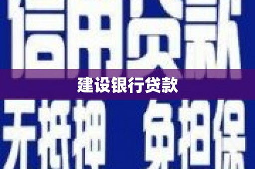 汉滨建设银行贷款