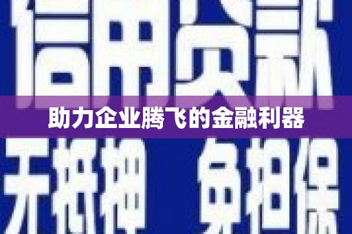 汉滨助力企业腾飞的金融利器
