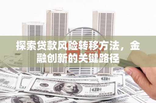 汉滨探索贷款风险转移方法，金融创新的关键路径