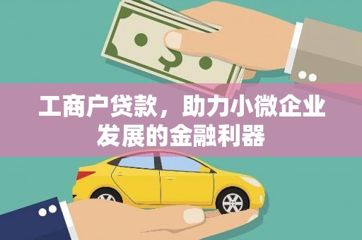 汉滨工商户贷款，助力小微企业发展的金融利器