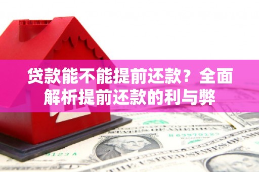 汉滨贷款能不能提前还款？全面解析提前还款的利与弊