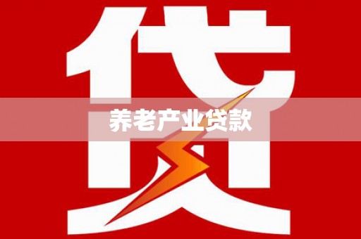 汉滨养老产业贷款