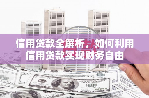 汉滨信用贷款全解析，如何利用信用贷款实现财务自由